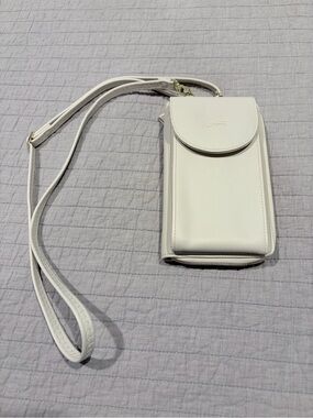 Stone White Crossbody Phone Wallet Purse